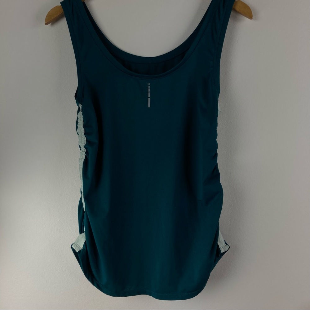 XPBX Teal Ruched Tank Top - Picture 6 of 11
